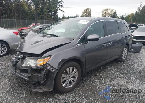 2015 Honda Odyssey Ex-L из США, поврежденный, VIN 5FNRL5H62FB048520
